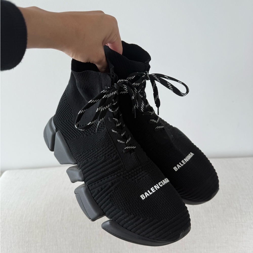 Balenciaga Black High-Top Sneakers